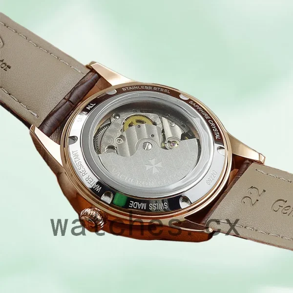 Vacheron Constantin Patrimony Men 40mm PatrimonyWSL-002 White Dial Leather Strap - Image 4