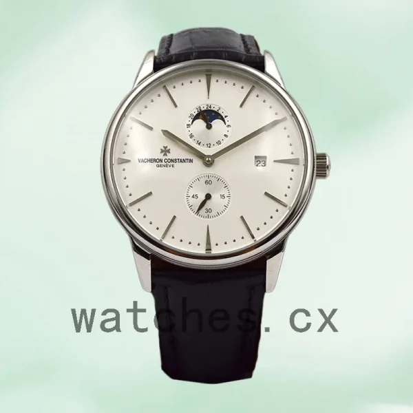 Vacheron Constantin Patrimony PatrimonyWSL-005 Men 40mm Silver-tone Leather Strap - Image 2