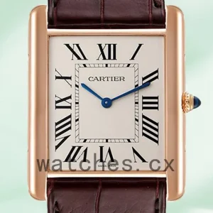 Cartier Tank Louis W1560017 28mm/36mm Ladies/Men's Rose Gold-tone
