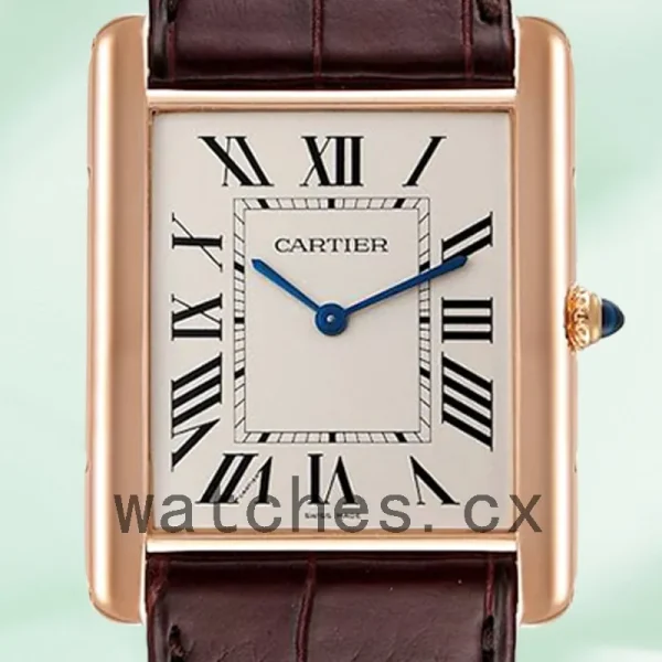 Cartier Tank Louis W1560017 28mm/36mm Ladies/Men's Rose Gold-tone