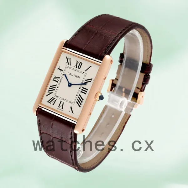Cartier Tank Louis W1560017 28mm/36mm Ladies/Men's Rose Gold-tone - Image 3