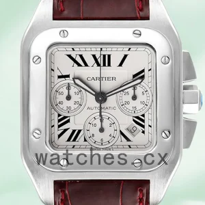 Cartier Santos Men's 42mm W20090X8 Quartz Silver-tone