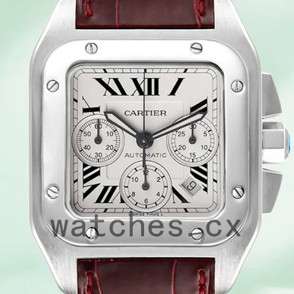 Cartier Santos Men's 42mm W20090X8 Quartz Silver-tone