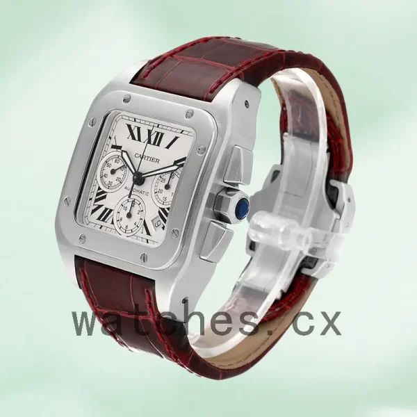 Cartier Santos Men's 42mm W20090X8 Quartz Silver-tone - Image 3