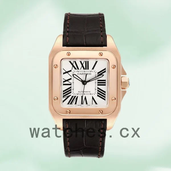Cartier Santos 39mm Men's W20108Y1 Rose Gold-tone - Image 2