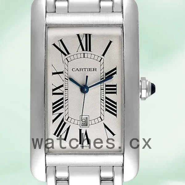 Cartier Tank Americaine 27mm W26032L1 Unisex Silver-tone