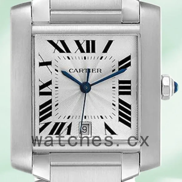 Cartier Tank Francaise W51002Q3 34mm Unisex Silver Dial Bracelet