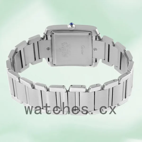 Cartier Tank Francaise W51002Q3 34mm Unisex Silver Dial Bracelet - Image 4