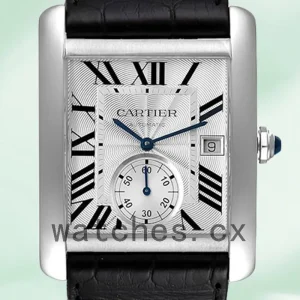 Cartier Tank MC W5330003  Men's Silver Dial Quartz