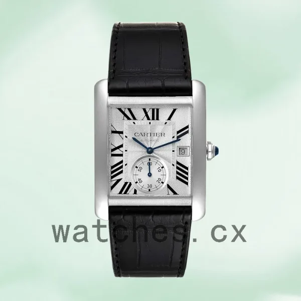 Cartier Tank MC W5330003  Men's Silver Dial Quartz - Image 2