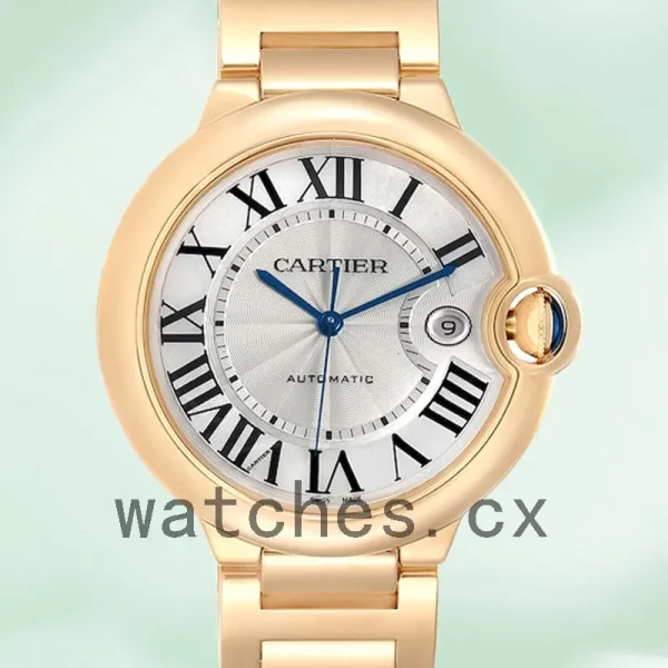 Cartier Ballon Bleu 42mm/36mm W69005Z2 Men's White Dial