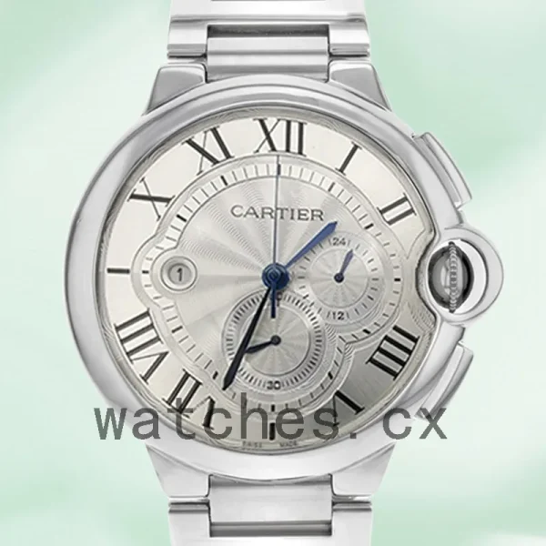 Cartier Ballon Bleu W6920002 47mm Men's Quartz/Automatic Silver-tone