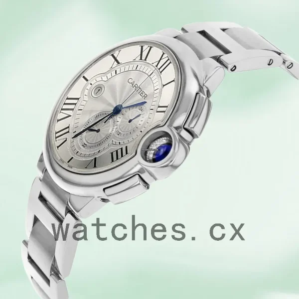 Cartier Ballon Bleu W6920002 47mm Men's Quartz/Automatic Silver-tone - Image 3