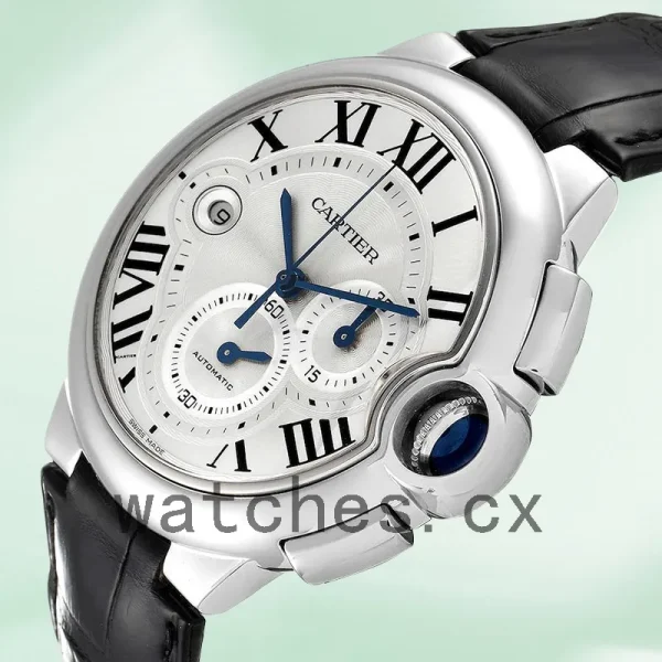 Cartier Ballon Bleu Men's 47mm W6920003 Silver Dial Silver-tone - Image 3