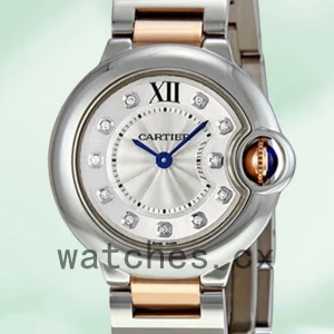 Cartier Ballon Bleu WE902030 36mm/28mm Ladies Silver-tone