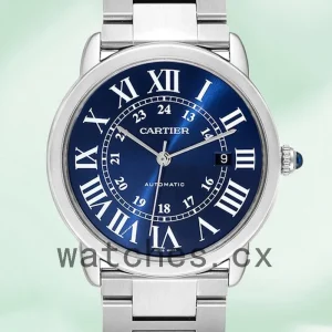 Cartier Ronde Men's 36mm WSRN0023 Blue Dial