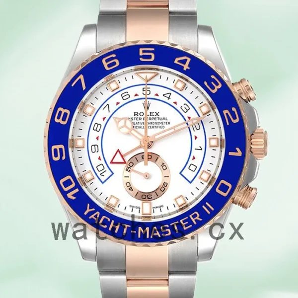 Rolex Yacht-master 44mm Men's m116681-0002 Oyster Bracelet White Dial